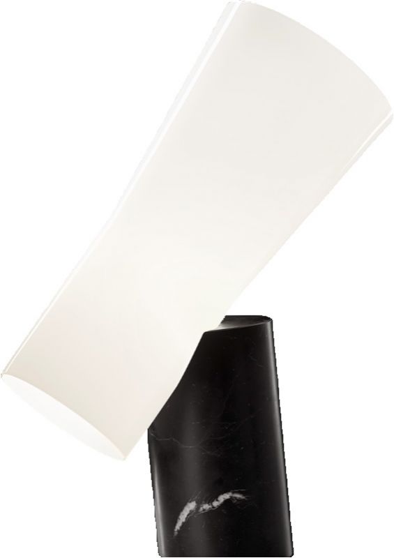 Nile table lamp with base in black Marquina marble Foscarini